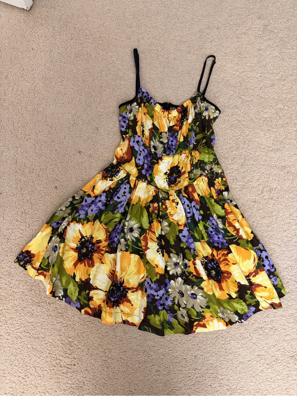 LONDON Original Floral Sundress with Strappy Back